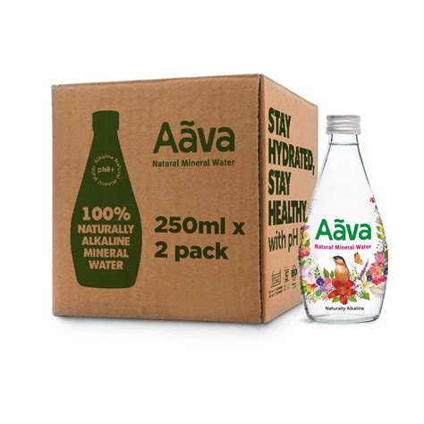 Aava Natural Mineral Water 250 ml Glass Bottle (Naturally Alkaline ...