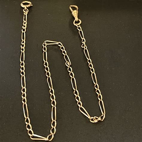 `14K GOLD POCKET WATCH CHAIN - Ashton-Blakey Vintage Watches