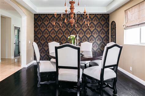 Dining Room Wallpaper Tiles at Patricia Bartholomew blog