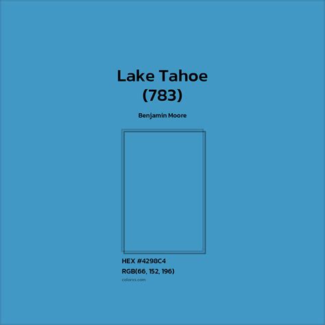 Benjamin Moore Lake Tahoe (783) Paint color codes, similar paints and ...