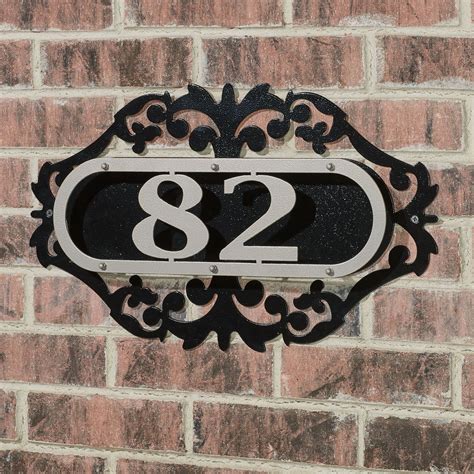 Metal House Address Numbers at Ricardo Lafayette blog