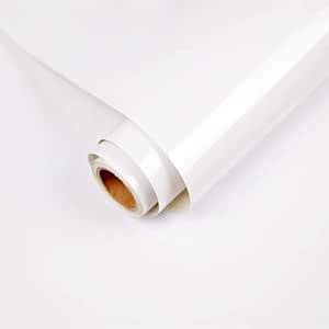 SUNBIRD White Wallpaper for Cabinets Glossy Countertops Wallpaper ...