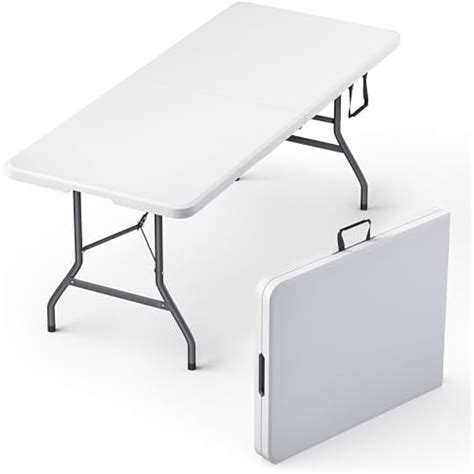 OurModernSpace 6 Feet Foldable Table with Built in Handle & Steel India ...