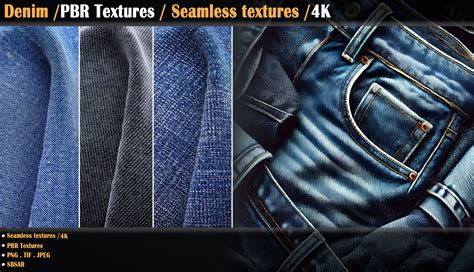 ArtStation - Denim / PBR Textures / Seamless textures /4K | Game Assets