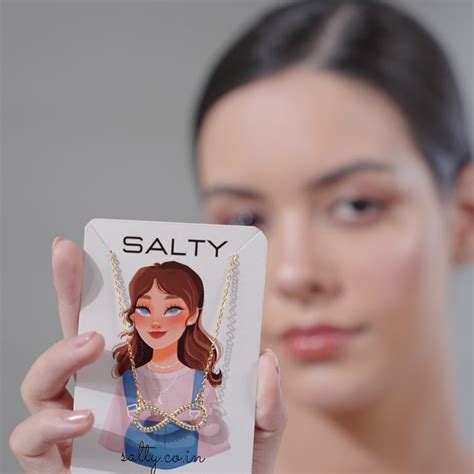 Infinity Love Golden Crystal Necklace | Salty – Salty Accessories