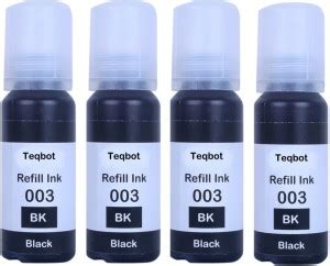 Teqbot Refill Ink For 003 /L4150, L3100, L3101, L3110, L3150, L5190 ...