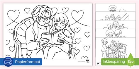 Ouma- en Oupadag Inkleurprente (teacher made) - Twinkl