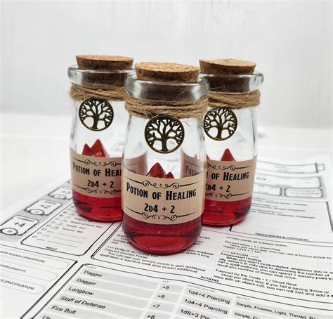 D&D Potion of Healing - Health Potion Dnd Dice Roller - Etsy