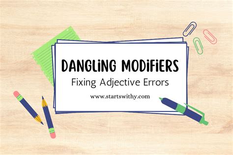 Image result for Basic Sentence Error Dangling Modifier