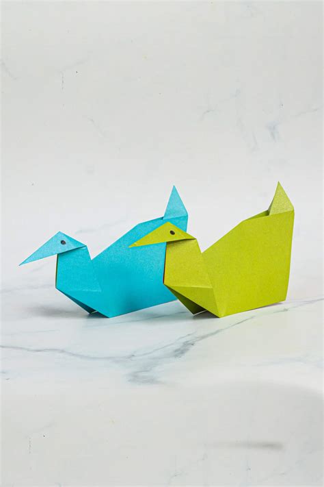 How To Make Duck Origami Origami Bird