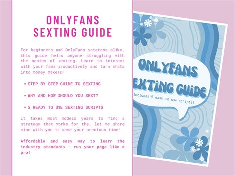 Onlyfans Sexting Guide WITH SCRIPTS - Adult Content Creator for Onlyfans, Fansly, Loyalfans ...
