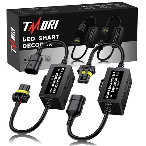 2Pcs 9005 9006 Anti Flicker Harness, Led Headlight Bulb Decoder Error ...