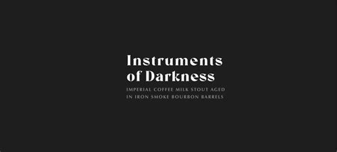 Parting Glass Release: Instruments of Darkness in Bourbon Barrels ...