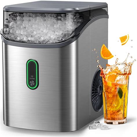 Silonn Nugget Ice Maker Countertop, Pebble Ice Maker with Soft Chewable ...
