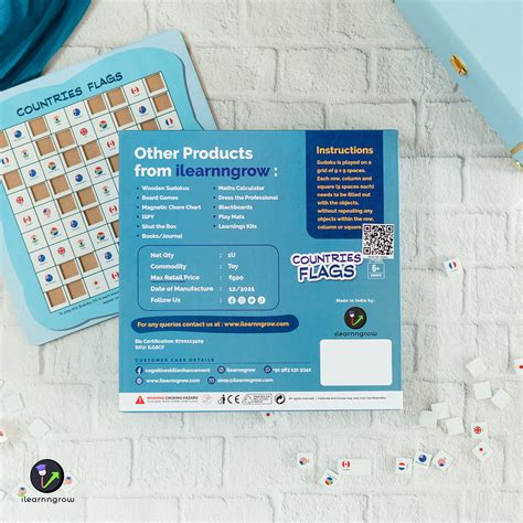 Buy Countries Flag Sudoku (6-8 years) Online for Kids – The Brainy Bear ...