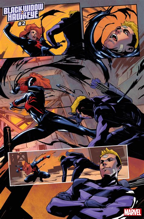 'Black Widow & Hawkeye' #2 First Look Unleashes Natasha's Symbiote | Marvel