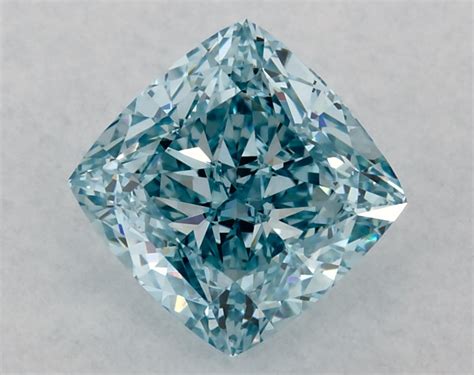 IGI 1.81 Carat Fancy Vivid Blue-VS1 Cushion Modified Cut Lab-Grown Diamond