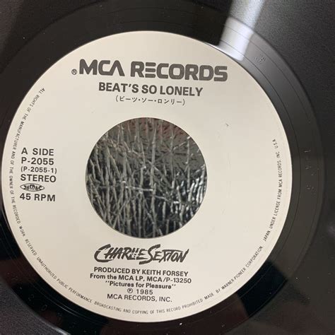 送料140 EP/CHARLIE SEXTON チャーリー セクストン/BEAT’S SO LONELY ビーツ ソー ロンリー c/w ATTRACTIONS /P-2055 1985年(C ...