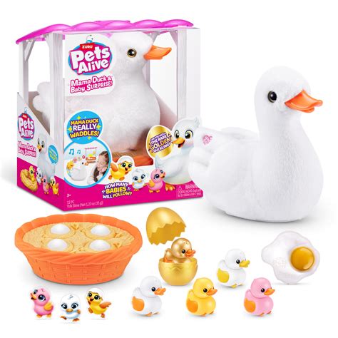 ZURU Pet's Alive Mama Duck and Babies : Amazon.com.au: Toys & Games