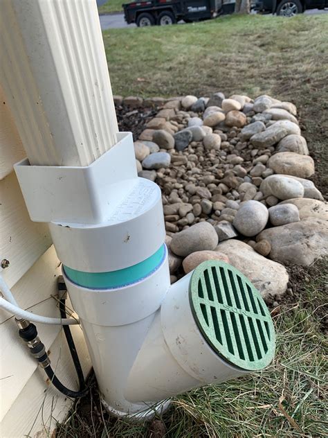 Underground Gutter Drainage System with Freeze Relief and Clean Out