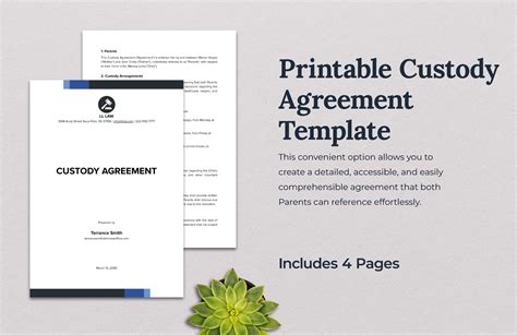Notarized Custody Agreement Template