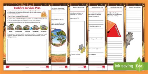 Bushfire Survival Plan Assessment Task - Primary Resources