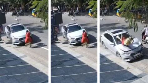 Coimbatore: Woman Knocked Down By Over-Speeding Car In RS Puram ...