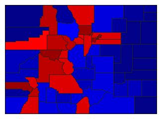 Election Results Map by County 的图像结果