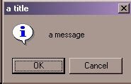 Python Message Dialog 的图像结果