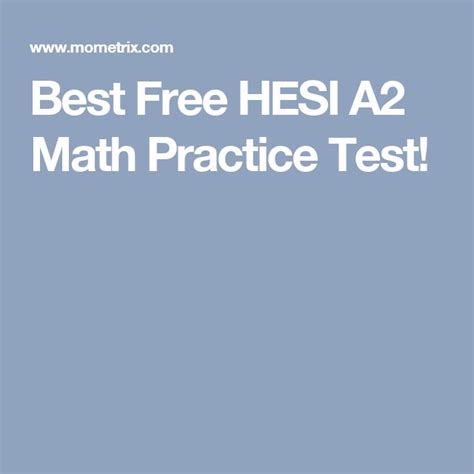 HESI Math Practice Test 的图像结果