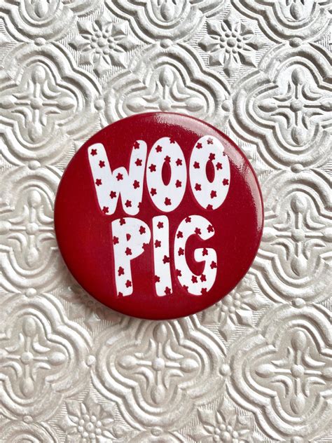 Woo Pig Sooie Arkansas Football Gameday SEC Steel Pinback Button - Etsy ...