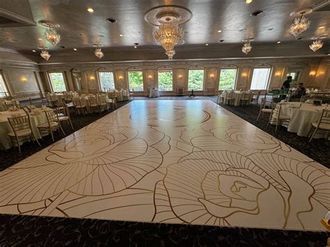 Floral Dance Floor Wraps - Onyx Event Group