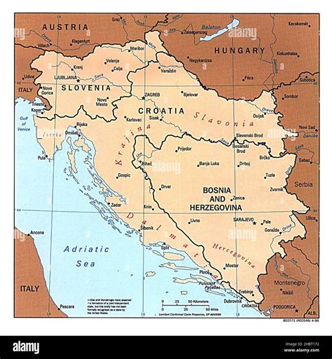 Balkan States - West (Bosnia, Croatia and Slovenia Stock Photo - Alamy