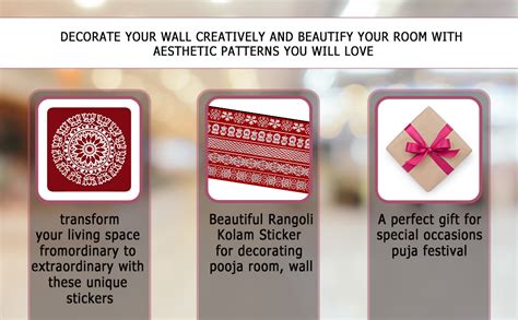 Buy ABS HERBALS Glass : Self-Adhesive Rangoli/Kolam Sticker Traditional ...