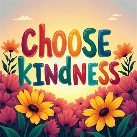 Sign Text Banner Choose Kindness Be Kind Help People Charity Care ...