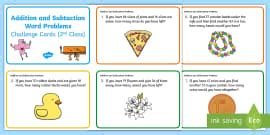 Problem Solving Word Cards (teacher made) - Twinkl