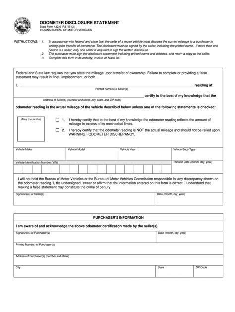 2013-2026 Form IN SF 43230 - Blank Fillable Template | Fill Out, Print ...