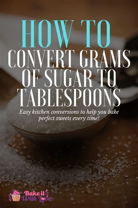 Grams Of Sugar To Tablespoons: Easy Baking Conversions!