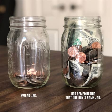 Swear Jar. Not remembering that one guy’s name jar. - Sunday Social