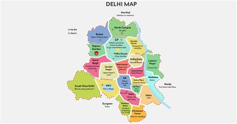 This Honest Delhi Map Comes Up With Some Amusing Stereotypes That Every ...