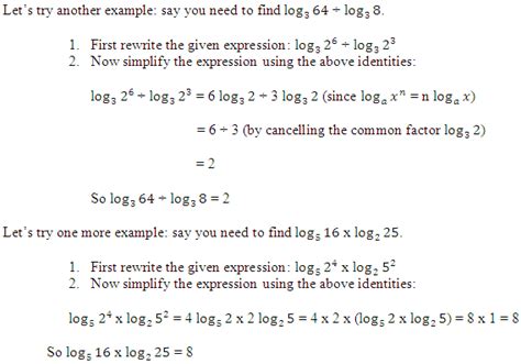 Image result for Log Math Identities