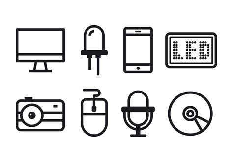 Technology Icon Set 114557 Vector Art at Vecteezy