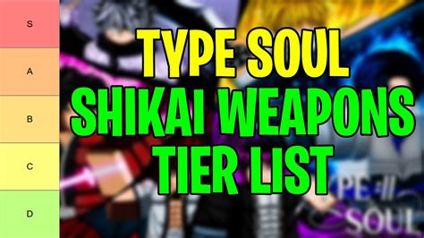 Type Soul Tier List (2025): Best Weapons, Shikai, Clans, Races & More
