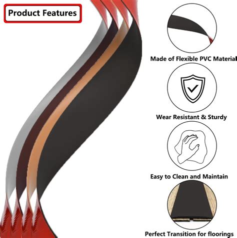 Buy Floor Transition Strip Seam Binder Self-Adhesive Transition Profile ...