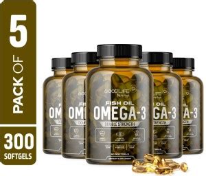 Goodlife Nutrition Fish Oil Double Strength Omega 3 Softgel Price in ...