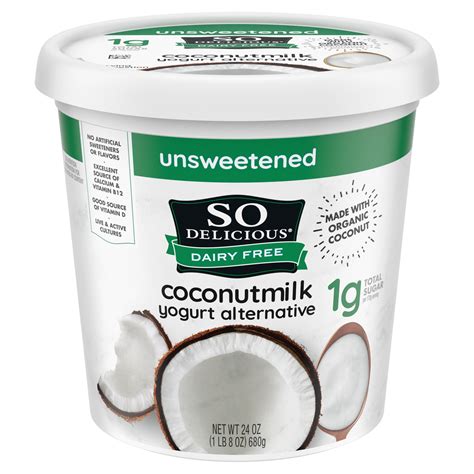 So Delicious Dairy Free Coconut Milk Yogurt Alternative, Unsweetened ...