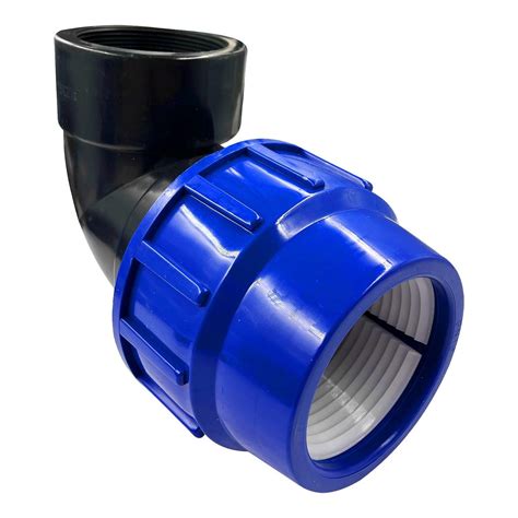 Joelho 25 x 3/4" De Compressão Para Tubo Pead Sd 8138 Torpedo