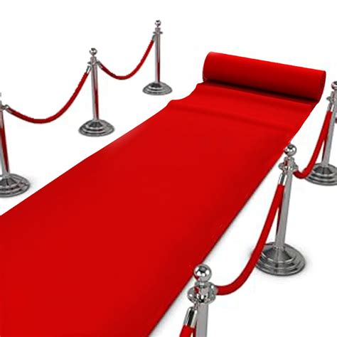Long Red Carpet Runner for Party, 3.3x33ft 250 GSM Red Carpet for Prom ...