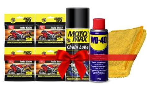 Motomax Bike Care Kit with Microfiber Cloth - Clean, Protects and ...