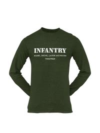 Men's Army Full Sleeve T-shirt | Infantry | Fight, Drink, Laugh and ...